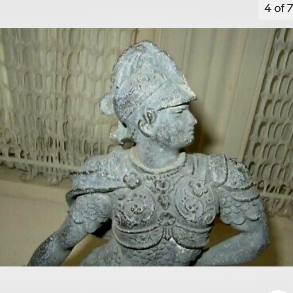 Antique, Alexander the Great Sculpture on Urn Lid